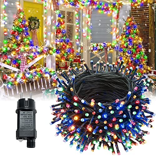 LARS360 100M LED Lichterkette 1000er LEDs Bunt Lichterkettenvorhang Deko Lights Leuchte Beleuchtung Wasserdicht IP44 mit 8 modi für Innen Außen Party, Feier, Hochzeit, Weihnachts von LARS360