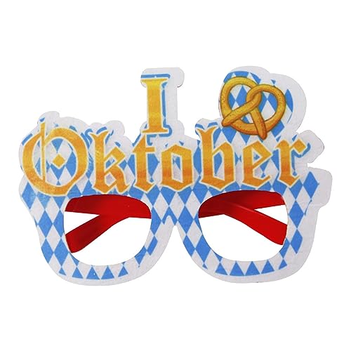 Die Oktoberfest-Brille Fotokabinen-Requisiten Bierfestivals Party Dekoration Abschlussball Requisiten Gläser Oktoberfest Supplies Bier Festivals Dekorationen von LARUISEE