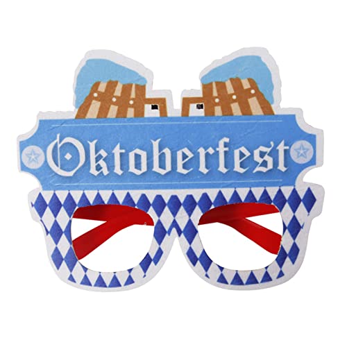 Die Oktoberfest-Brille Fotokabinen-Requisiten Bierfestivals Party Dekoration Abschlussball Requisiten Gläser Oktoberfest Supplies Bier Festivals Dekorationen von LARUISEE