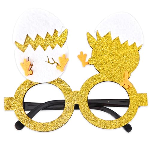 LARUISEE Brille für Kinder Ostergläser Ostergläser Ostereier Gläser Osterparty Gläser Eiergläser Rahmen Ostergläser für Kinder von LARUISEE