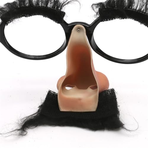 LARUISEE Halloween-Brille mit lustiger Nase, große Nase, Cosplay, Halloween-Kostüm, Foto-Requisiten, Party-Dekorationen, Brille, einzigartige Brillen, Partyzubehör von LARUISEE