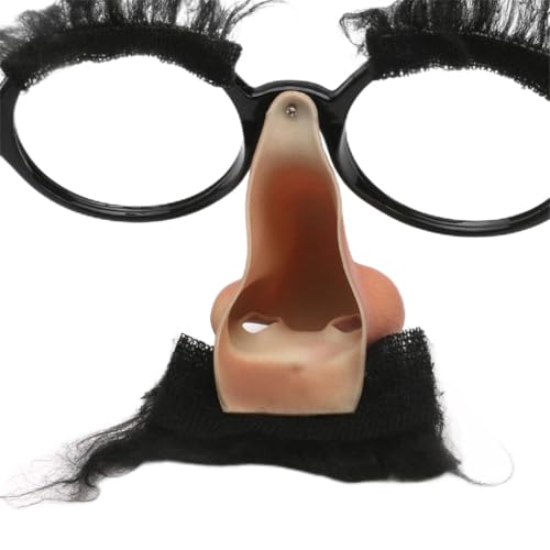 LARUISEE Halloween-Brille mit lustiger Nase, große Nase, Cosplay, Halloween-Kostüm, Foto-Requisiten, Party-Dekorationen, Brille, einzigartige Brillen, Partyzubehör von LARUISEE