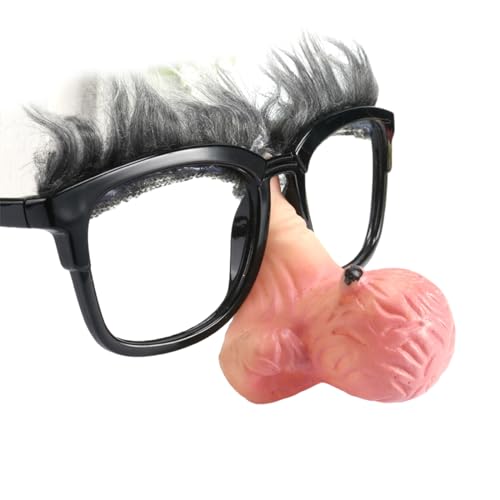 LARUISEE Halloween-Brille mit lustiger Nase, große Nase, Cosplay, Halloween-Kostüm, Foto-Requisiten, Party-Dekorationen, Brille, einzigartige Brillen, Partyzubehör von LARUISEE