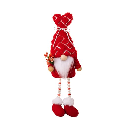 LARUISEE Lovely Valentine's Day Knitted Gnome Dwarf With Pearls Stylish Decorations Elves Figure Knitted Rudolph Gnome Toy For Kids von LARUISEE