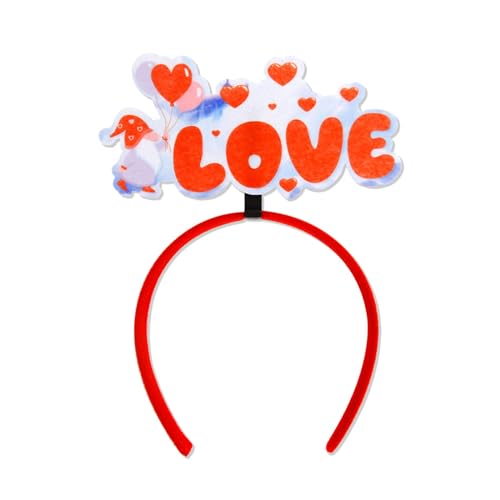 LARUISEE Modischer Valentinstag-Kopfschmuck, stilvolles Haarband, Schmuck für Party, Bühnenauftritte, Kopfbedeckung, Ornament, Valentinstag, Kostüm-Zubehör von LARUISEE