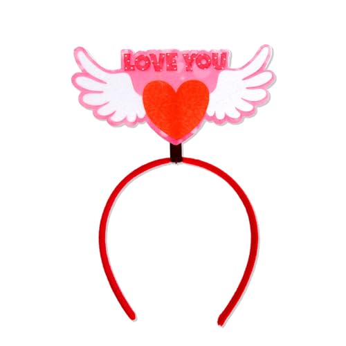 LARUISEE Modischer Valentinstag-Kopfschmuck, stilvolles Haarband, Schmuck für Party, Bühnenauftritte, Kopfbedeckung, Ornament, Valentinstag, Kostüm-Zubehör von LARUISEE