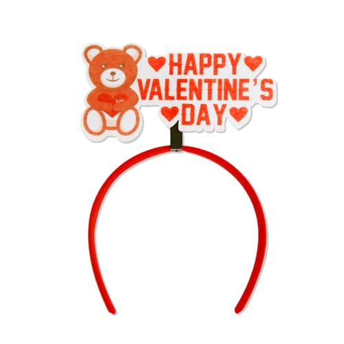 LARUISEE Modischer Valentinstag-Kopfschmuck, stilvolles Haarband, Schmuck für Party, Bühnenauftritte, Kopfbedeckung, Ornament, Valentinstag, Kostüm-Zubehör von LARUISEE