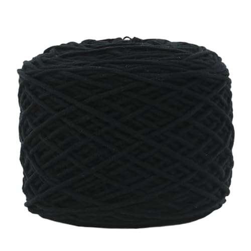 LARUISEE Tufting Guns Garn Häkelgarn Baumwolle für Teppichherstellung zum Häkeln Garn Stricken Teppich Tufting Kit Acrylgarn, Schwarz von LARUISEE