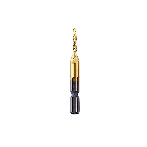 1/6-teiliges Kobalt-Bohrer-Set Spiralschraube Metric Composite Tap Drill Bit Tap Spiralbohrer-Bit-Set Multifunktionales Metall Specia(M3) von LATOOR