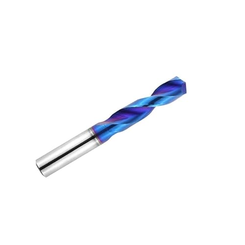 1 STÜCK 8,1 mm-16 mm HRC65 Vollhartmetall-Bohrer, 3D Nano Blau Spiralbohrer for Hartmetall-Edelstahl-Werkzeug(10.1mm 1pc) von LATOOR