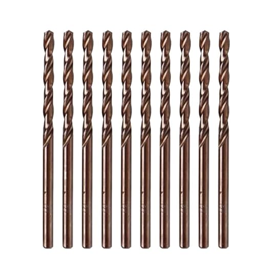 10 stücke 1-3,5mm Kobaltbeschichtete Spiralbohrer Set M35 Pistolenbohrer for Holz/Metall Lochschneider Elektrowerkzeuge(2.5MM) von LATOOR
