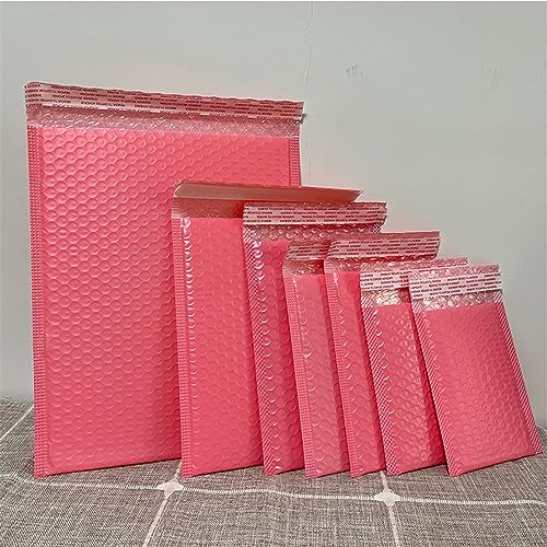 Geschenktüten für Geschenke, 50/25 Stück, Rosa, Poly-Luftpolster-Versandtaschen, selbstklebend, gepolsterte Umschläge, Geschenktüten, Verpackung für kleine Unternehmen, Partytüten für Kinderpartys von LAUOFSHA