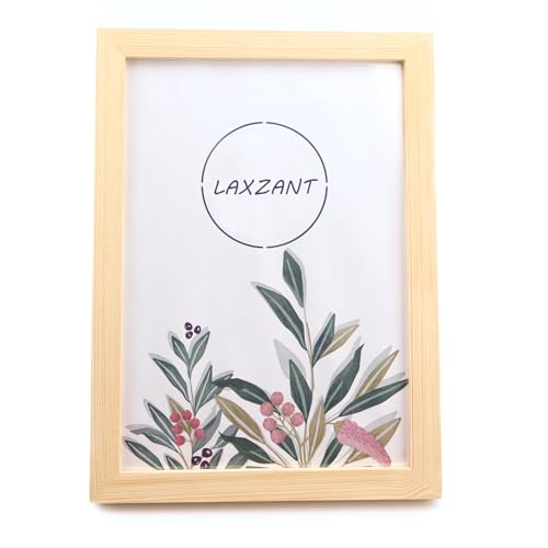 LAXZANT A4 Fotorahmen holz, bilderrahmen 21x30 Tisch-Top echtes Holz Bilderrahmen mit Wand-Montage Band von LAXZANT