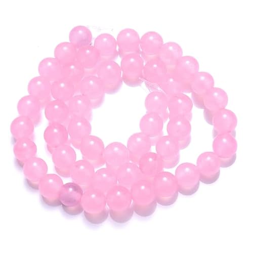 Natursteinperlen Tigerauge Türkise Kristallachate Malachit Lavaperlen für die Schmuckherstellung DIY Armband Charms Zubehör-Rosa Quarz, 4 mm ca. 91 Perlen von LBGFXPZZB