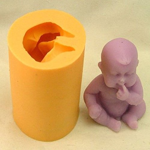 LC Baby Form Craft Art Silikon Seife Form Craft DIY, Seifengießform Kerze handgefertigt … (N200) von LC Mold