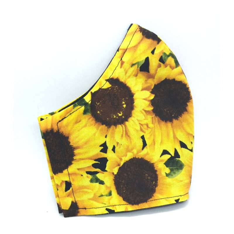 Gelbe Sonnenblume Gesichtsmaskenhülle Mit Nasendraht Und Filtertasche Xs Bis Xl Gesichtsmasken | S, Strümpfe Stuffers von LCDArtShop