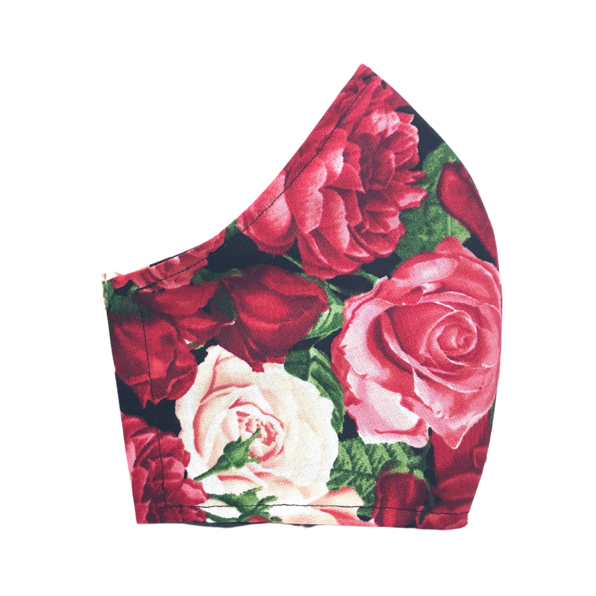 Rote Rose Gesichtsmaskenhülle Mit Nasenbügel Und Filtertasche Kleine Gesichtsmaske Xs Bis Xl Gesichtsmasken Muttertagsgeschenk von LCDArtShop