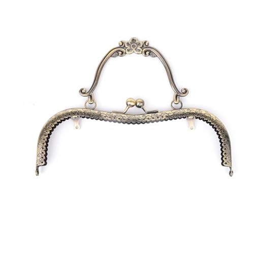 LCKKJHG Clutch Bag Verschluss Frauen 20,5 cm Vintage Geldbörse Rahmen Clutch Bag Verschluss mit Griff DIY Hardware Zubehör FüR DIY LCKKJHG Clutch Bag Verschluss Frauen 20,5 cm Vintage Geldbörse Rahmen Clutch Bag Verschluss mit Griff DIY Hardware Zubehör FüR DIY von LCKKJHG