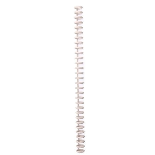 fach Locher 30 Löcher losen Blatt Plastikbindungsring Spiralringe Binderstreifen für A4 Paper Notebook Bindegeräte(Milk tea color 1) von LCQSYE