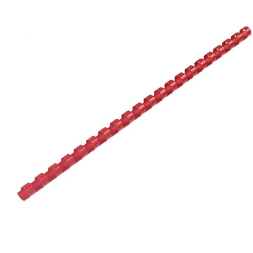 fach Locher 4 Farben 100pcs/Box PVC-Bindungsschürzen 21 Ringe Bindung 20-120 Blätter A4 Dateikammbindungsmaschine Kunststoffringe Bindegeräte(10mm-red) von LCQSYE