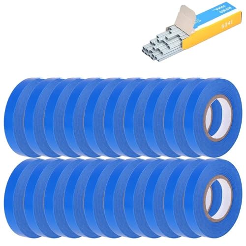 fach Locher Bindungsmaschinen Pflanzen Garten Pflanze Tapetool Tbener +6/12 Rollen Klebeband für Gemüse Set für Gemüse Bindegeräte(20Pc Blue Tapes Nail) von LCQSYE