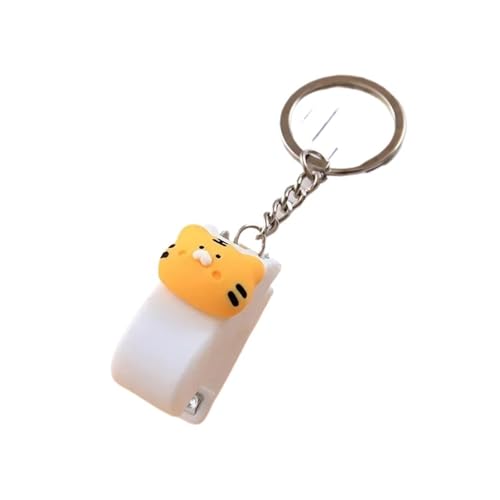 fach Locher Cartoon Mini Hefter Keychain Kawaii Tier Trompete Hefter Buch Papierbindungsmaschinen Schüler Schreibwaren Bindegeräte(D) von LCQSYE