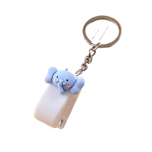 fach Locher Cartoon Mini Hefter Keychain Kawaii Tier Trompete Hefter Buch Papierbindungsmaschinen Schüler Schreibwaren Bindegeräte(E) von LCQSYE