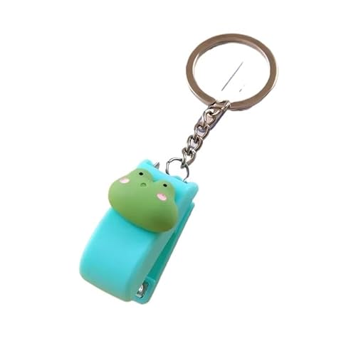 fach Locher Cartoon Mini Hefter Keychain Kawaii Tier Trompete Hefter Buch Papierbindungsmaschinen Schüler Schreibwaren Bindegeräte(F) von LCQSYE