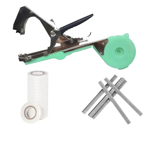 fach Locher Gartenpflanzen Bindmaschine gehacktem Gemüse Tapetool Tbener Anlagen Ast Händebindung Bindmaschinen Bänder Bindegeräte(Tying Machine Set 2) von LCQSYE