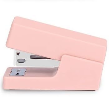 fach Locher Mini Stapler Set tragbarer Farbpapierbindungsmaschine Verwenden Sie 24/6 26/6 Staples Mode Stationery Office Supplies Bindegeräte(Pink) von LCQSYE