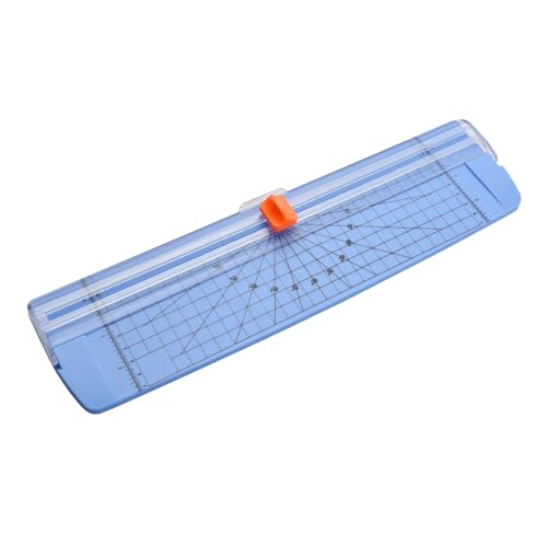 fach Locher Tragbarer Papier Trimmer A4 Größe Papierschneider Schneidmaschine 12 Zoll Schneidbreite für Bastelpapier Photo Laminiertes Papier Bindegeräte(Blue) von LCQSYE