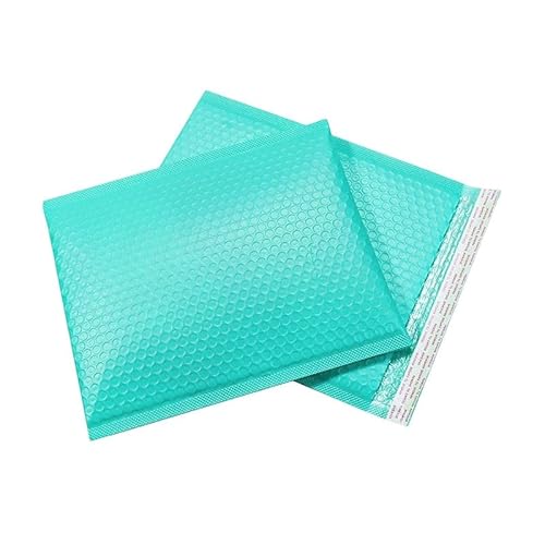 verdickte Briefumschläge, Verpackungsbeutel for kleine Unternehmen, Kleidung, durchsichtige Geschenke, Trockenverpackungsbeutel, 10 Stück, Umschlag, grün, blaugrün, Versandtasche(11x15cm 10PCS) von LCUVIMPEX