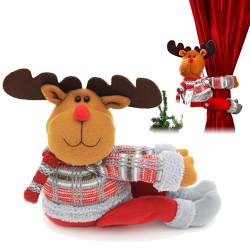 Vorhang Krawatten für Weihnachten Weinflasche Vorhang Krawatte Weihnachten Vorhang Schnalle Weihnachts Party Cartoon Vorhang Raffhalter Weihnachtsdekorationen Ornament von LDDYKZY