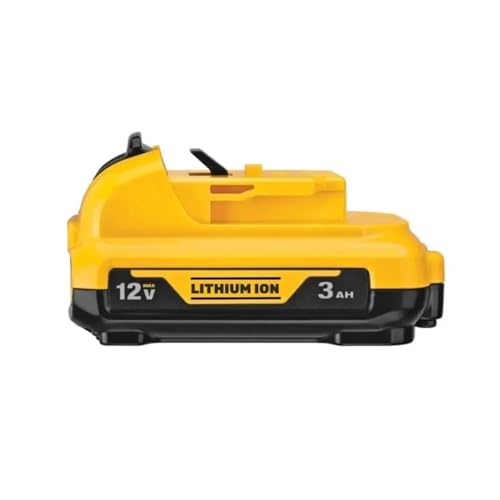 Kabellos/wiederaufladbar, kompatibel mit Dewalt DCB120 Lithium-Ionen-Akkus 12 V 3,0 Ah Akku DCB124 DW089LG DCD701F2 Elektrowerkzeuge/Laser-Wasserwaage(1 PCS 3.0Ah) von LDIFNNSI