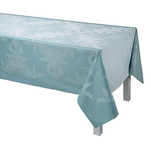 LJF 25120 Beschichtete Tischdecke Syracuse Aqua 150X260 Cm von LE JACQUARD FRANÇAIS