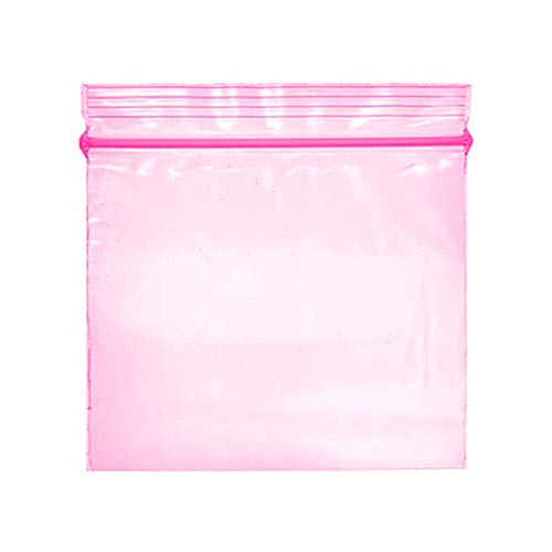 40mm x 40mm kleine Plastiktüten mit Reißverschluss, Verpackungsmaterial, mehrere Farben und Designs - Wählen Sie Ihre Option (Rosa, Packung mit 300 Stück) von LIVERPOOL ENTERPRISES LTD