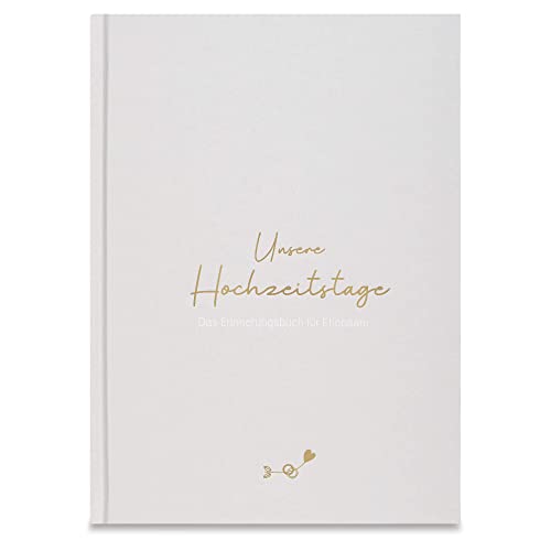 LEAF & GOLD® Hochzeitstag Tagebuch I Hochzeitsgeschenk I Buch zur Hochzeit I Geschenk für die Ehe I Hochzeitstag Geschenke I Valentinstag von LEAF & GOLD