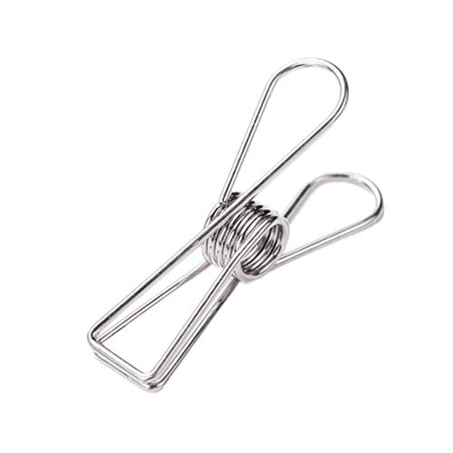 LEDDP Papierklemmen Büroklammern Mini Bulldog Clips Foldback Binder Clips Papier Binder Clips Bulldog Clips Verschiedene Größe Binder Clip Büroklammern Silver,M von LEDDP