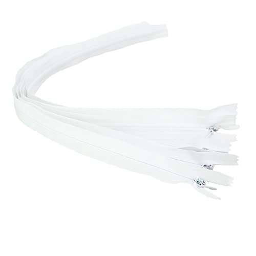 LEDUC (unsichtbar Reißverschluss, Kunststoff, weiß, 60 cm, 5-teilig von ACCESSOIRES LEDUC