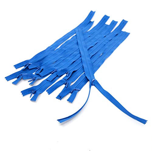 ACCESSOIRES LEDUC RVNAVN3-40-918-10 Trimz RVNAVN3 unsichtbarer Reißverschluss, Nylon, blau, 40 cm, 10 stück von ACCESSOIRES LEDUC