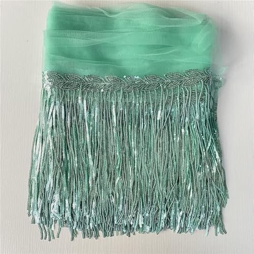 LEEYOX 30cm breit 5-10yards/lot Pailletten Trim Fringe Latin Dance Latin Heimtextilien Tanzkleidung Bühnenkleid Band von LEEYOX