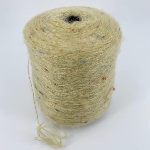 LEEYOX 500 g Mohair-Kaschmir-Garn, Häkelwolle, zum Stricken von Pullovern, weicher, feiner Seide, Strickschal von LEEYOX