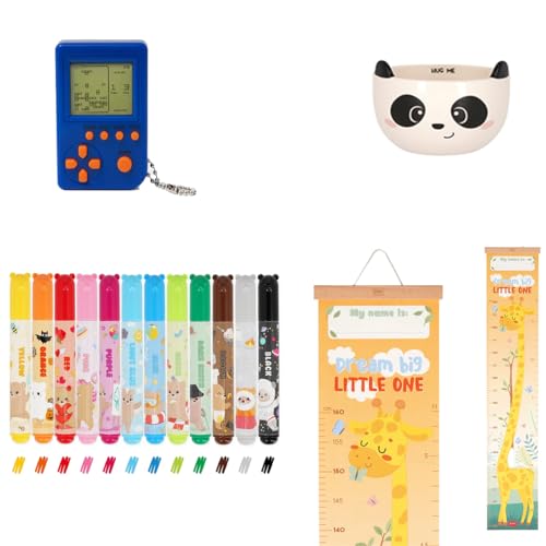 LEGAMI Bundles, Messlatte Giraffe, Tragbare Mini Konsole, Teddy Filzstifteset, Panda Bowl, Geschenkset (Zoo Bundle) von LEGAMI