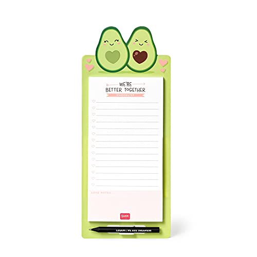 Legami Don't Forget Magnetischer Notizblock, 11 x 28 cm, Avocado von LEGAMI