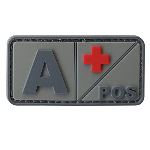 A POS ACU Subdued Blood Type Morale Tactical PVC Rubber 3D Hook Patch von LEGEEON