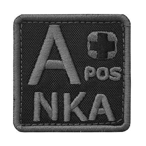 ACU A POS A+ NKA Blutgruppe Gedämpfter ECWCS Bestickter Patch mit Klettverschluss von LEGEEON