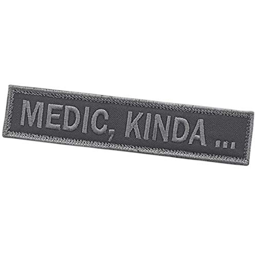 Blackout Medic Kinda Name Tape 1x5 Subdued Morale Tactical Military Fastener Patch von LEGEEON