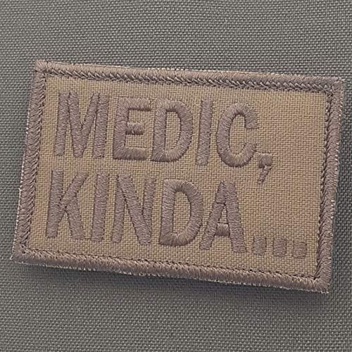 Coyote Braun Medic Kinda 2x3.25 Tan Morale Tactical Military Klettverschluss Patch Aufnäher airsoft patches von LEGEEON