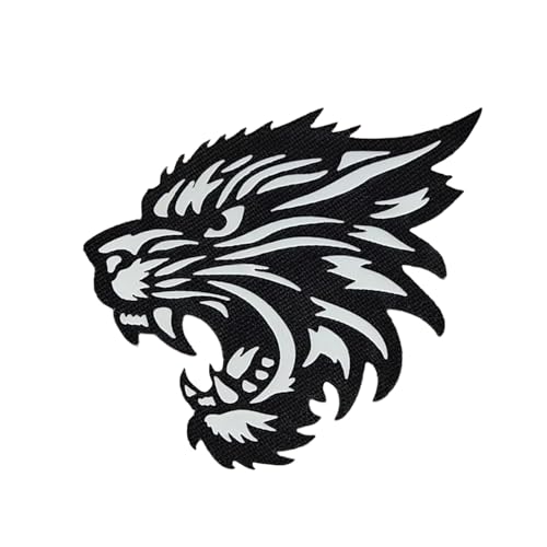 Fierce Tiger Lasercut Tactical Morale Klett Patch [Black White] Aufnäher Klettpatches von LEGEEON