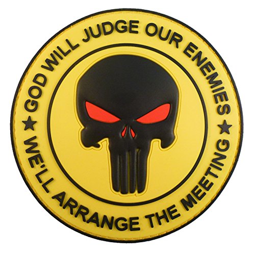 GOD WILL JUDGE OUR ENEMIES Punisher DEVGRU Navy Seals PVC Hook Patch von LEGEEON